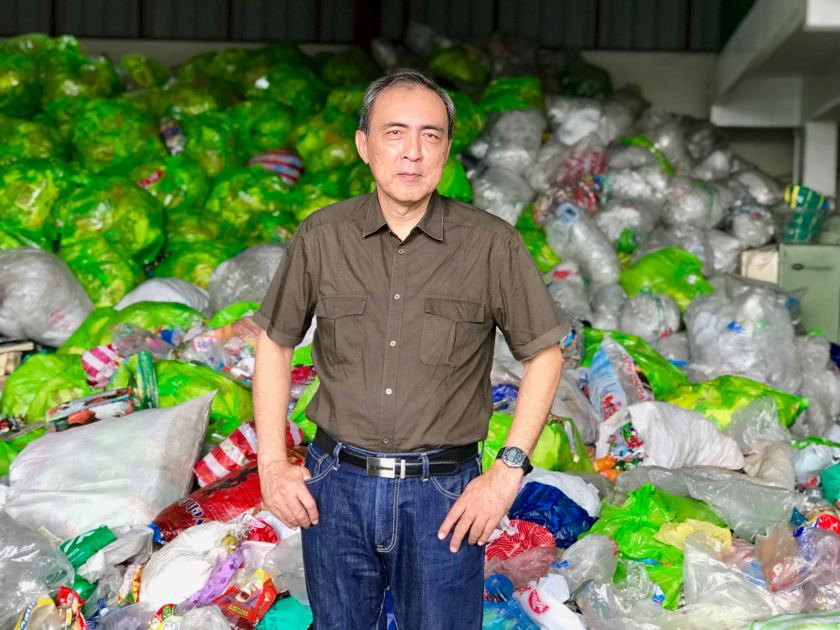 Bert Guevara, vice president of the Philippine Alliance for Recycling and Materials Sustainability, at the group’s recycling facility in Parañaque, a Manila suburb.
