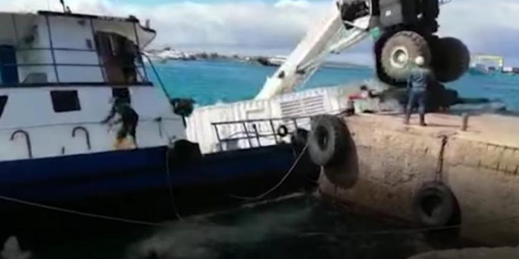 Cargo ship with 600 gallons of oil overturns in Galapagos