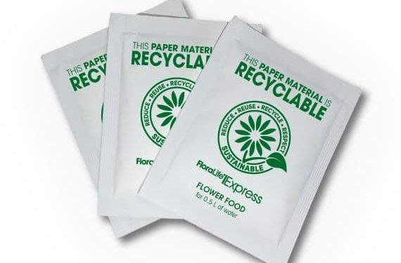 FloraLife introduces recyclable paper material for its flower food sachets – Greenhouse Management