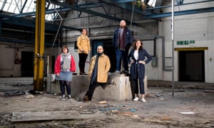 From left: Sally Lowndes and Naomi Griffith from the Onion Collective, and Biohm’s Ehab Sayed, Harry Darkly and Oksana Bondar.