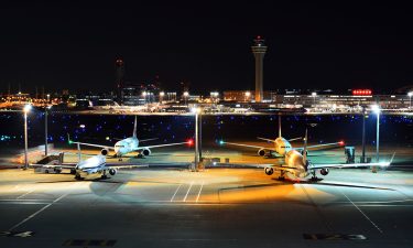 Planes waiting at Tokyo Narita International Airport