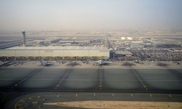 View of Doha Hamad International Airport airfield and terminal