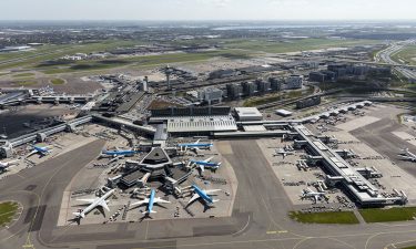 Arial view of Amsterdam Airport Schiphol