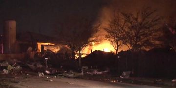 Massive explosion at warehouse on Gessner rocks west Houston