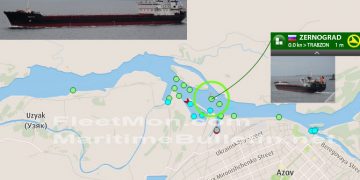 Cargo ship with cargo of grain aground, Azov, Russia – Maritime Bulletin