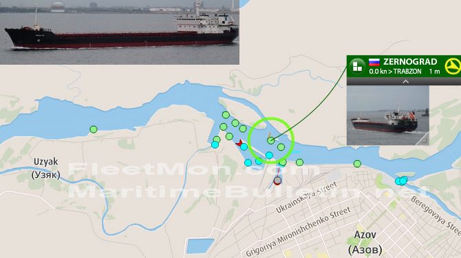 Cargo ship with cargo of grain aground, Azov, Russia – Maritime Bulletin