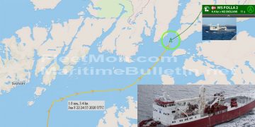 Cargo ship with disabled rudder taken on tow, Norway – Maritime Bulletin