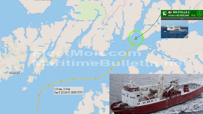 Cargo ship with disabled rudder taken on tow, Norway – Maritime Bulletin