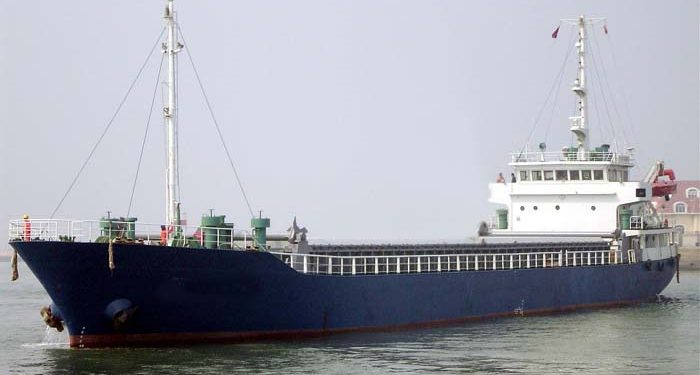 General cargo ship abandoned off Taiwan