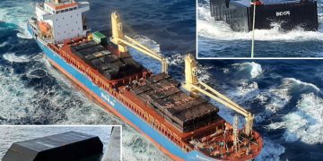 German freighter lost deck cargo, interrupted voyage, Atlantic, Spain – Maritime Bulletin