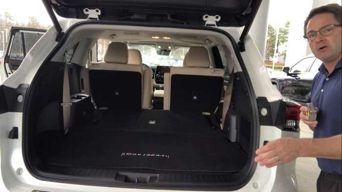 2020 Toyota Highlander XLE Cargo Capacity behind second row
