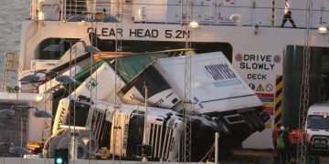 This is why you shouldn’t stay in your lorry when you are at sea