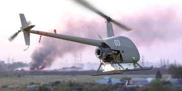 UAVOS converted a Robinson R22 into a cargo drone