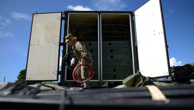 Warehouse of supplies unused after Hurricane Maria