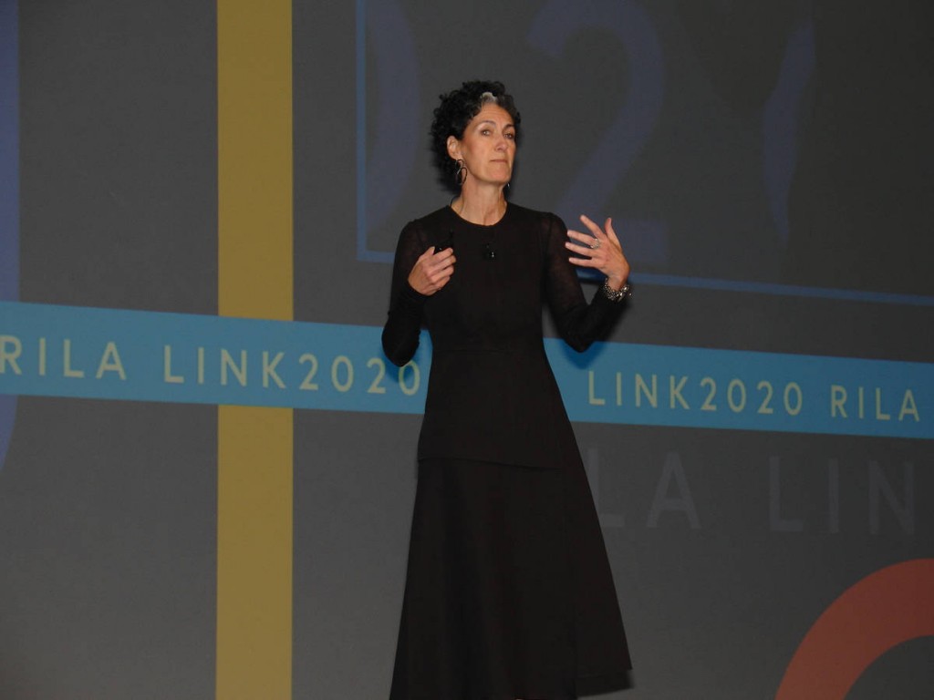Jim Gehr, president for retail at DHL Supply Chain North America, urges attendees of LINK2020: The Retail Supply Chain Conference to challenge current practices. (Photo by Paul Scott Abbott, AJOT) 
