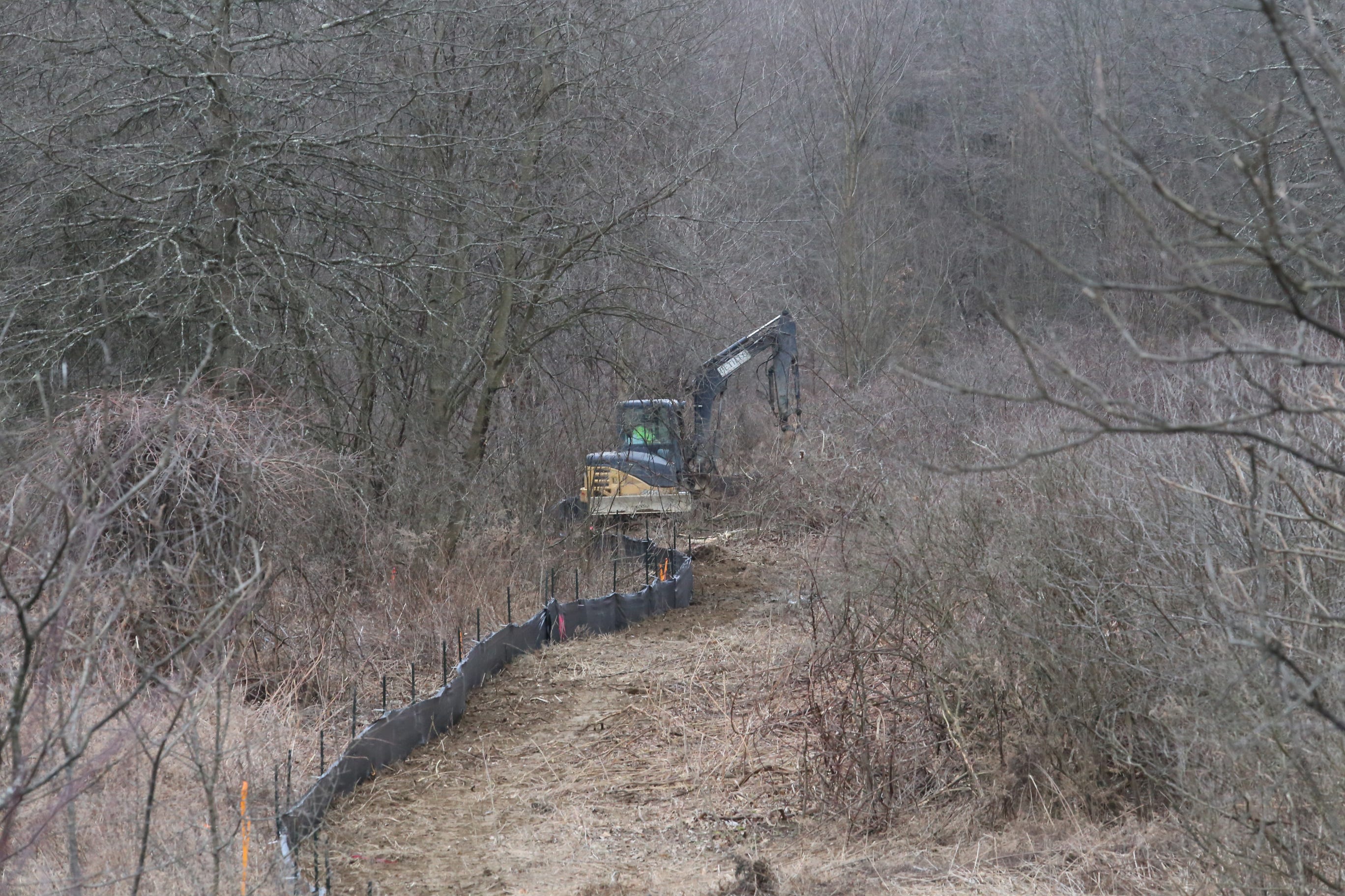 Site work and tree clearing started Tuesday on Amazon warehouse site.