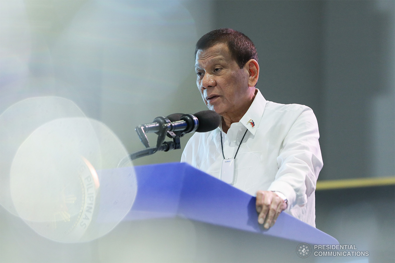 President Rodrigo Roa Duterte delivers a speech during a meeting with local chief executives at the SMX Convention Center in Pasay City on February 10, 2020. (ALFRED FRIAS/PRESIDENTIAL PHOTO / MANILA BULLETIN)