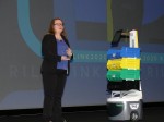 Strategic futurist Nancy Giordano provides the opening keynote at the Retail Industry Leaders Association’s supply chain conference in Grapevine, Texas. (Photo by Paul Scott Abbott, AJOT)