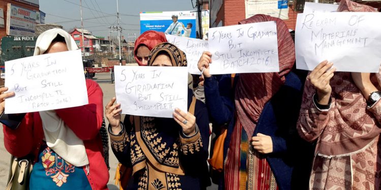 Management students demand re-examination