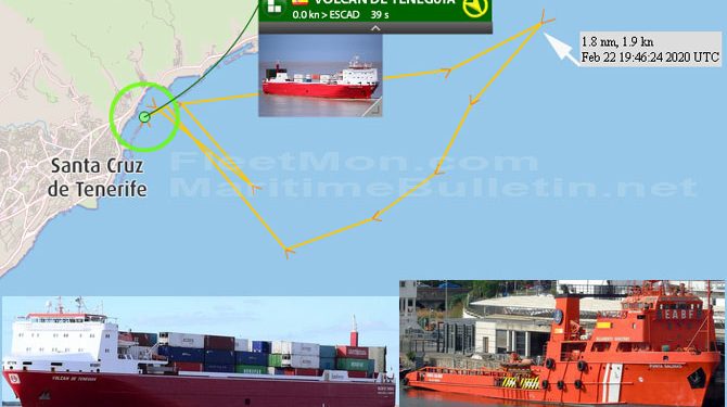 Ro-ro cargo ship fire off Santa Cruz de Tenerife – Maritime Bulletin