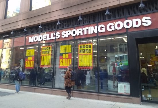 West Side Rag » Two Upper West Side Modell’s Sporting Goods Locations Closing