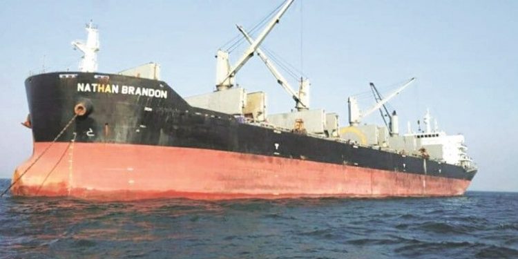 Cargo ship from Singapore docks at port, Sindhudurg authorities distribute 200 masks to villagers