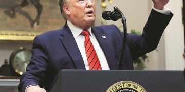 Trump says supply chain ‘intact’ as virus-weary Americans flock to stores