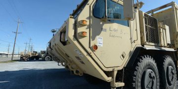 Ports move military cargo to Europe
