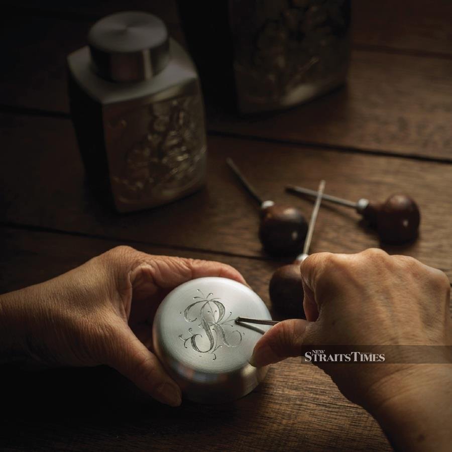  Pewter is a malleable metal, making it ideal for fine-detail works.