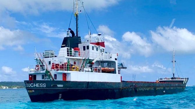 Cargo ship aground, San Andreas Island, Caribbean – Maritime Bulletin