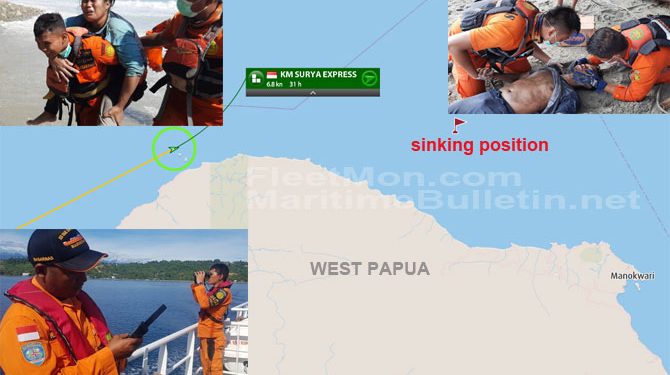 General cargo ship sank off West Papua, 1 crew missing – Maritime Bulletin