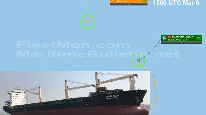 Chinese cargo ship attacked, boarded in Gulf of Guinea – Maritime Bulletin