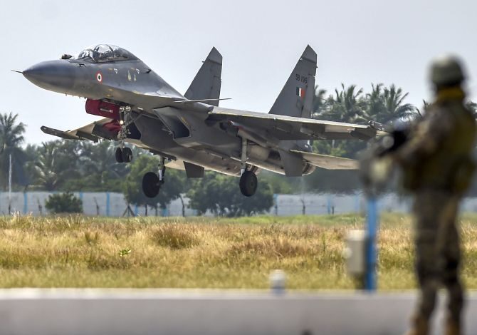 Induction ceremony of Sukhoi-30MKI fighter aircraft