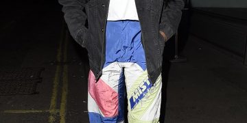 Love Island’s Samira Mighty turns heads in shiny cargo trousers and black denim jacket