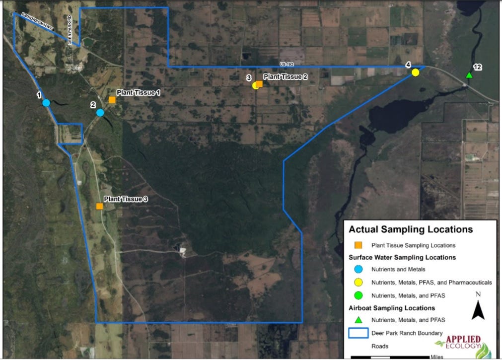 Brevard County commissioned a $31,000 study to examine phosphorus, nitrogen and other chemicals in soils and waters at these sites near Lake Washington