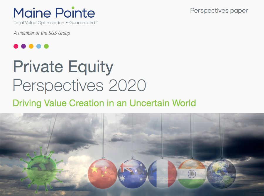 Maine Pointe: Private equity should look at supply chain optimization Maine Pointe: Private equity should look at supply chain optimization