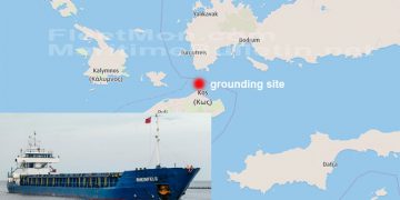 Turkish cargo ship aground, Kos, Greece – Maritime Bulletin