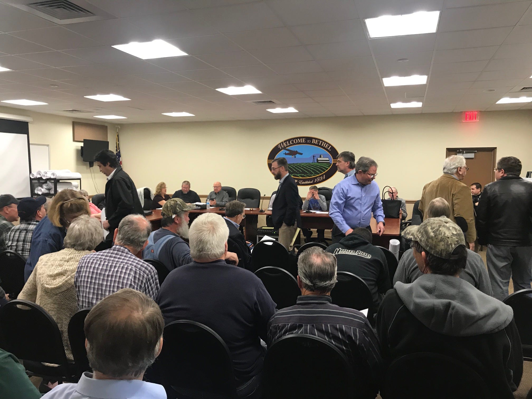Residents packed a meeting in Bethel Township, Berks County on Tuesday night about a zoning change that would have resulted in a development on existing farmland. The zoning change will not move forward.