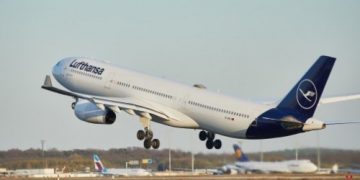 First passenger aircraft full of air cargo lands in Frankfurt