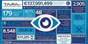 EMEA sees cargo crimes double to 8,548 incidents in a year as losses toll €137 million
