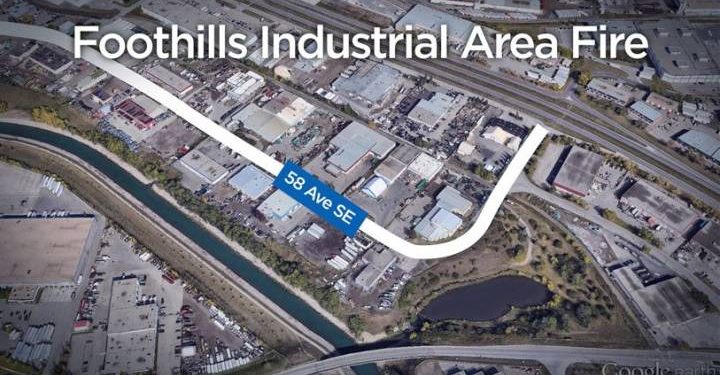 CFD respond to warehouse fire in Foothills Industrial Area – Calgary