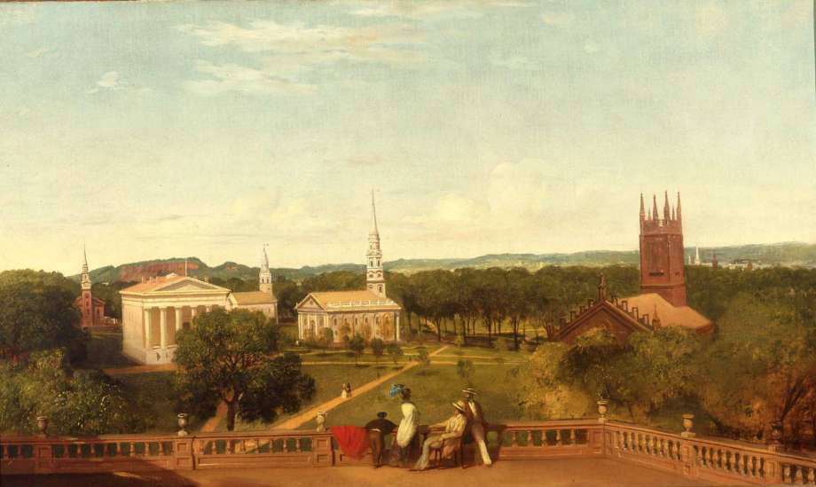 The New Haven Green in another era, as seen in the New Haven Museum’s collection. Photo: William K. Sacco, New Haven Museum / Contributed Photo