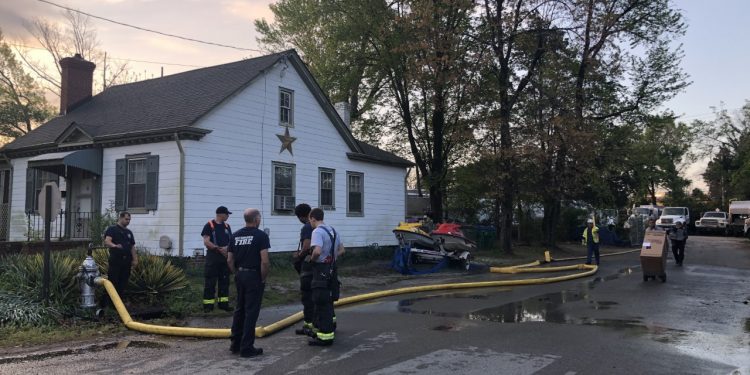 Propane warehouse catches fire in Richmond